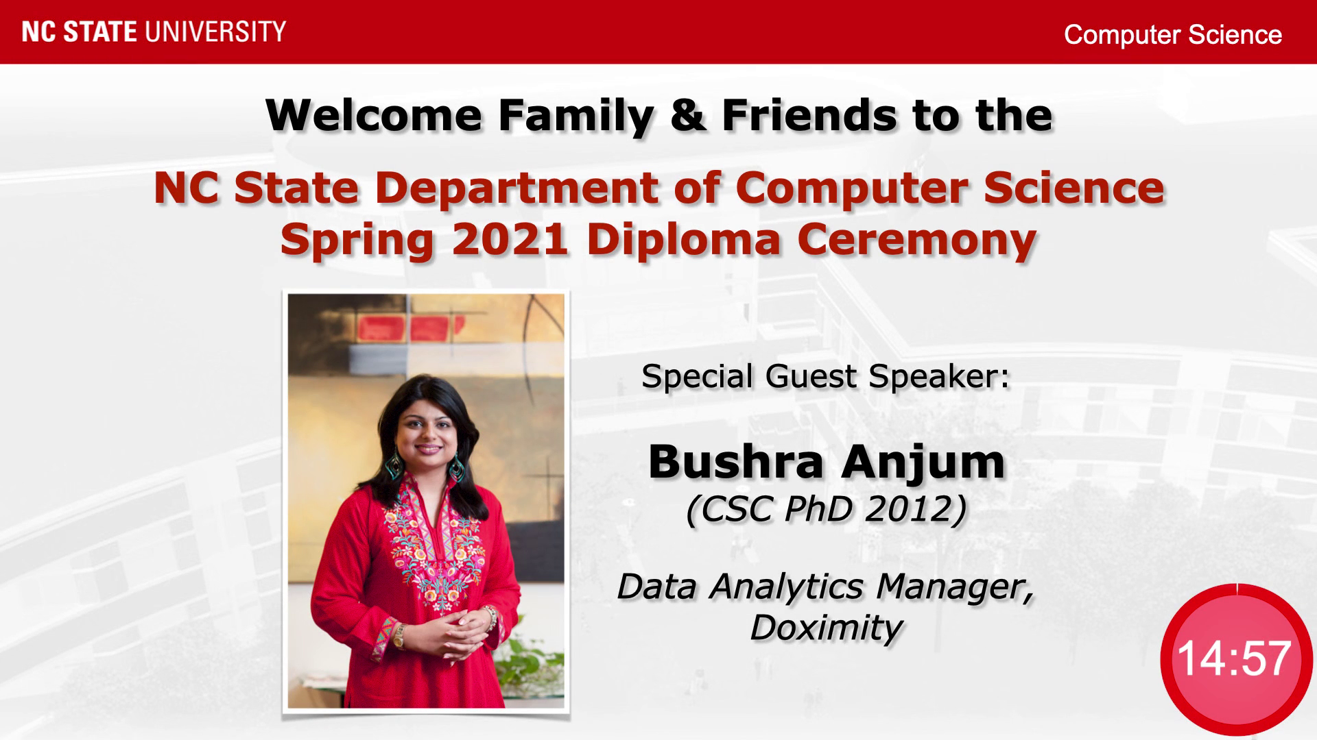 Spring 2021 Computer Science Diploma Ceremony — May 2021's clip video thumbnail